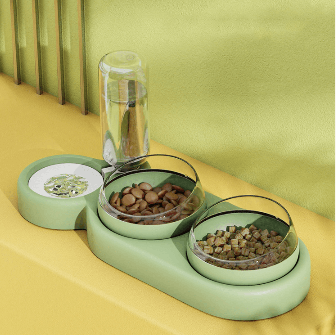 Ultimate Pet Oasis – Elevated Bowl Stand with Automatic Dispenser